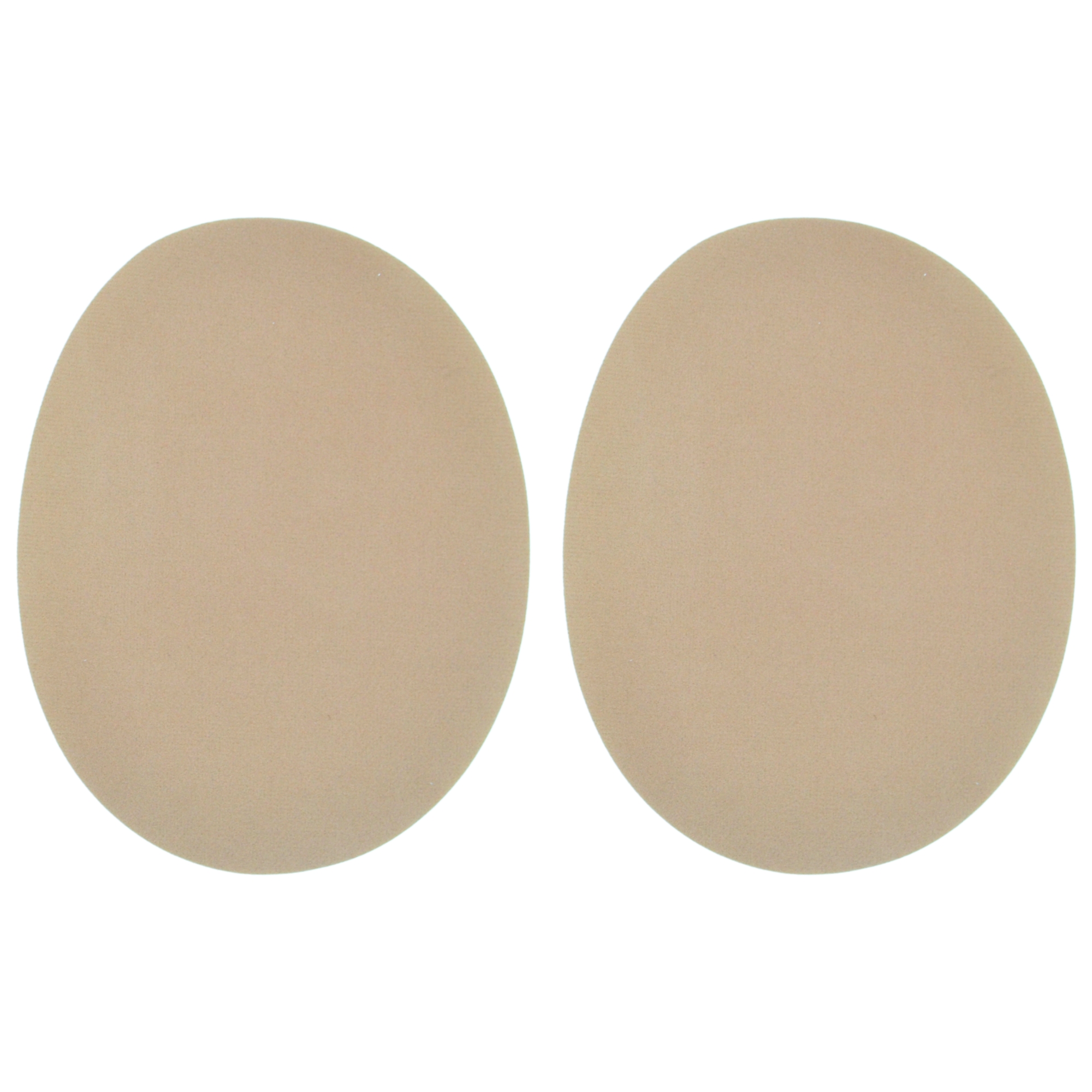 Nude Faux Suede Elbow Patches - 140mm x 110mm Iron-On Patch
