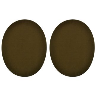 Taupe Faux Suede Elbow Patches - 140mm x 110mm Iron-On Patch