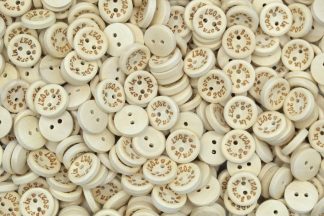 25mm Born in 2027 Printed Natural Wooden Buttons