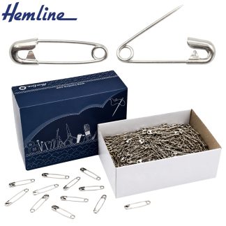 Safety Pins Steel Silver 20mm Bulk 1728PCS - Hemline HB.000