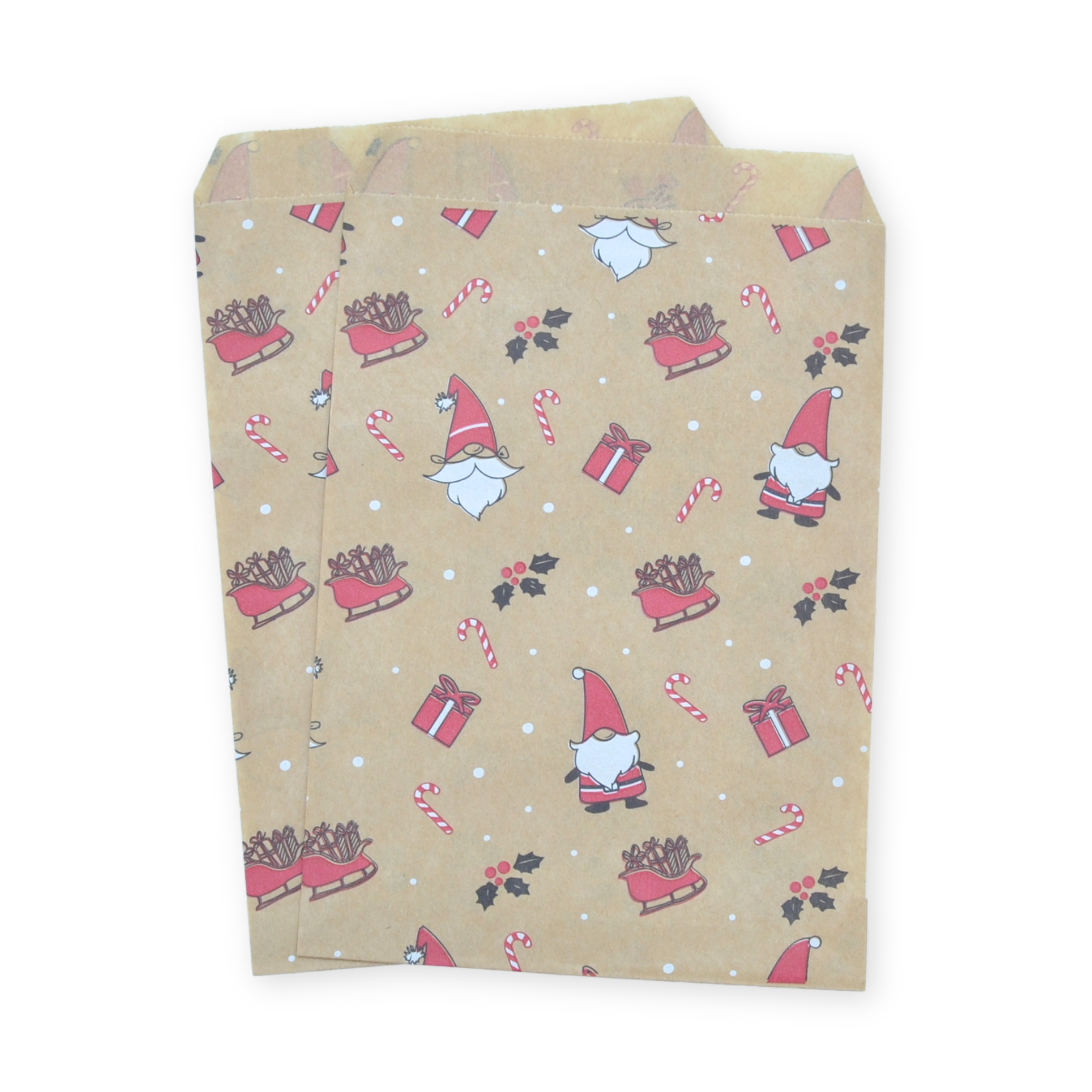 5" x 7" Santa's Sleigh Paper Sweet Party Bags Christmas Mix