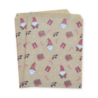 7" x 9" Santa's Sleigh Paper Sweet Party Bags Christmas Mix