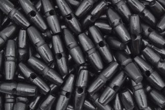 Duffle Coat Wooden Toggle Buttons - Black 2 - 35mm x 10mm